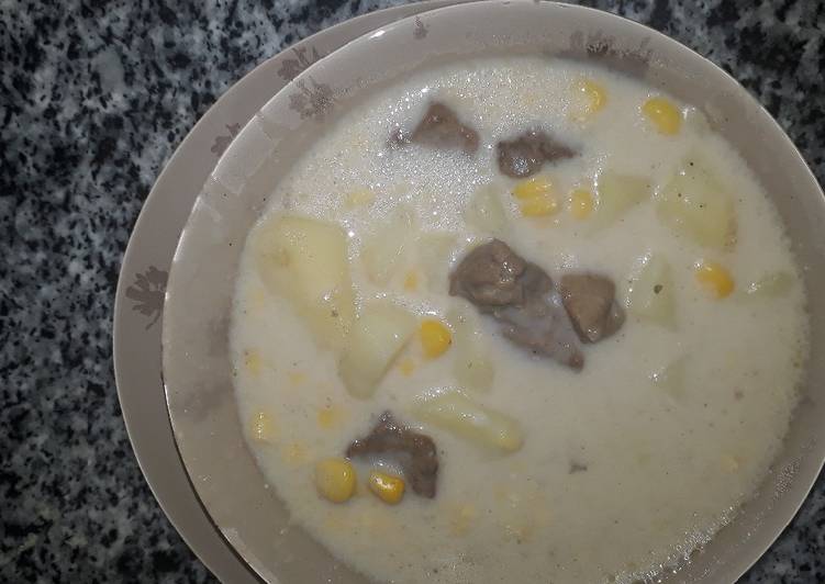 شوربة الذرة الصفراء