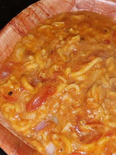 A picture of My meaty tinned spaghetti hoops.