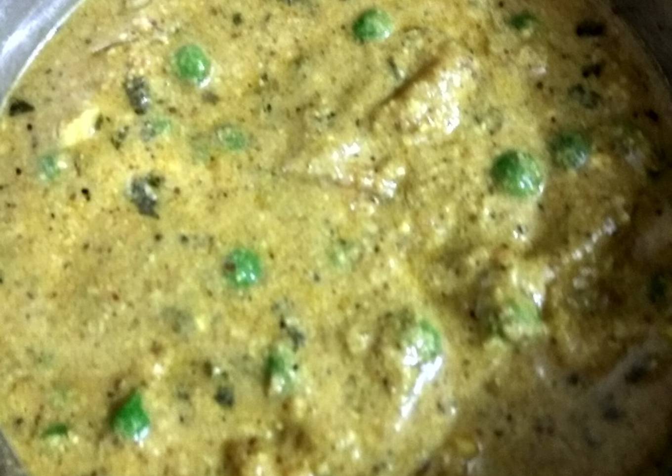 Paneer matar korma