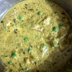 A picture of Paneer matar korma.