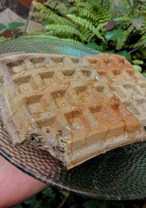 Una foto de Waffles de chocolate sin TACC / sin gluten/ sin manteca