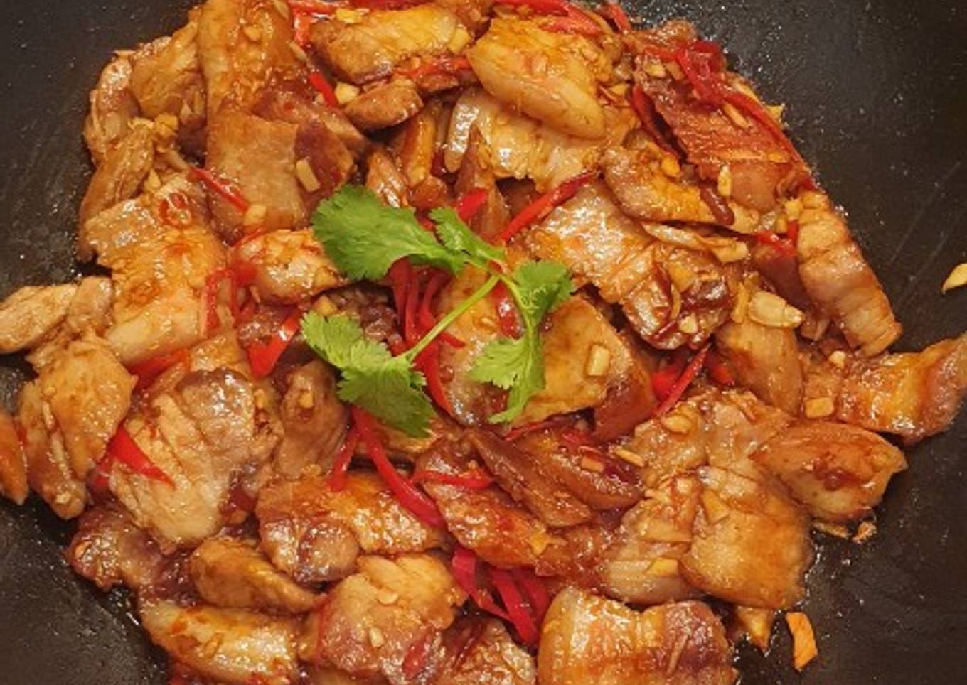 Double cooked pork