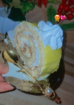 صورة لوصفة بسكوي رولي بذوق الليمون بأسهل وأسرع طريقة والنتيجة روعة ماتندموش عليها✨♥