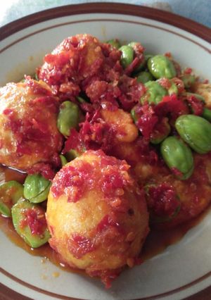 Foto resep Telur pete balado