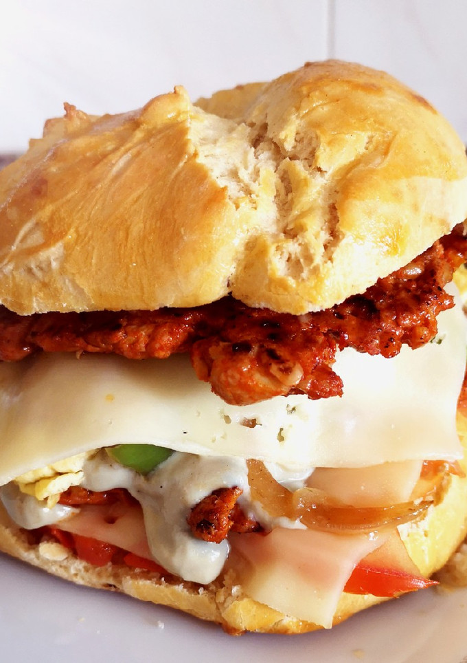Una foto de Hamburguesa de picadillo