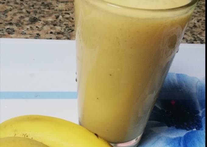 Mango mix banana juice