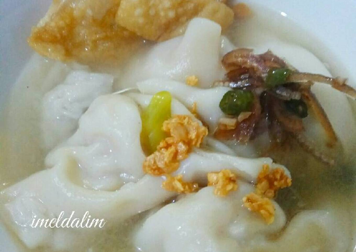 Pangsit Kuah Kaldu Udang