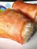 Bacon Cheese and Rice Roll