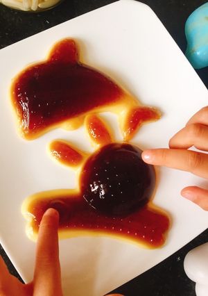 Hình của món Thạch cà phê caramen.