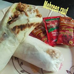 A picture of Veg chicken shawarma.
