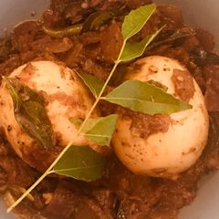 A picture of Kerala egg roast.