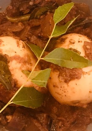A picture of Kerala egg roast.