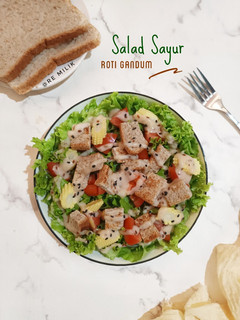 Foto resep 526. Salad Sayur Roti Gandum