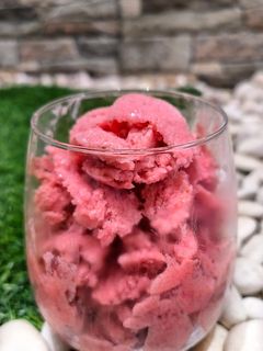 Foto resep Sorbet stroberi pisang