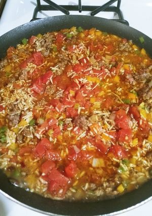 A picture of Taco Rice Skillet.
