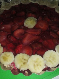 Una foto de Tarta frutal light y sin cocción