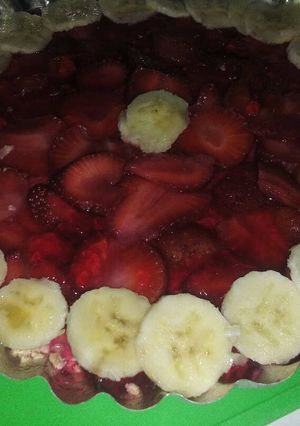 Una foto de Tarta frutal light y sin cocción