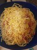 Pasta carbonara con bondiola ahumada