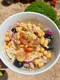 Ensalada de garbanzos con ventresca de atún y cherries - Receta de Batch Cooking