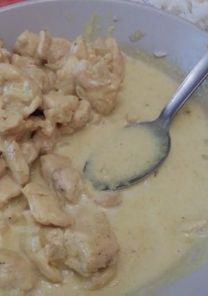 Una foto de Pollo al curry