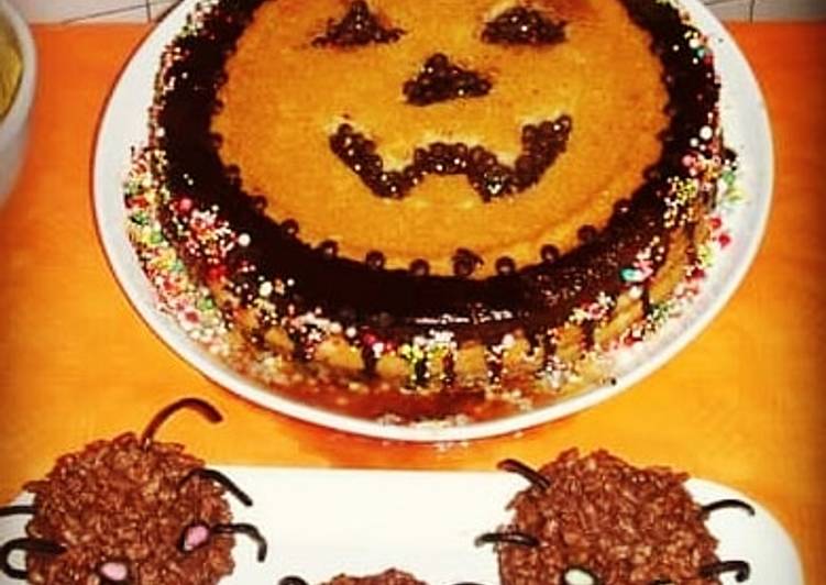 Ricetta Torta Di Halloween Con Zucca Mandorle Noci E Cioccolato Di Alessandra Maisonromantique Cookpad
