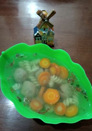 Foto resep Sup Makaroni bakso