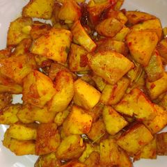 A picture of Sauteed sweet potato.