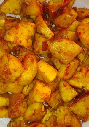 A picture of Sauteed sweet potato.