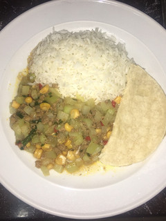 Una foto de Picadillo de chayote y carne molida
