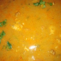 A picture of Mutton kulambu.