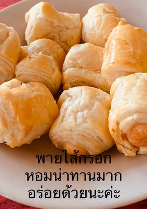 รูปของ พายไส้กรอก_หม้ออบลมร้อน