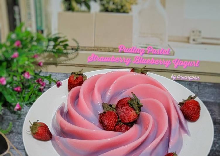 Puding Pastel SBY (Strawberry Blueberry Yogurt)