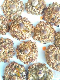 Una foto de Galletas de plátano y cacahuete