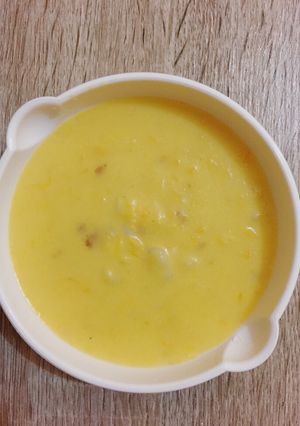 Foto resep MPASI 9 Bulan“Sweet Corn Cream Soup”