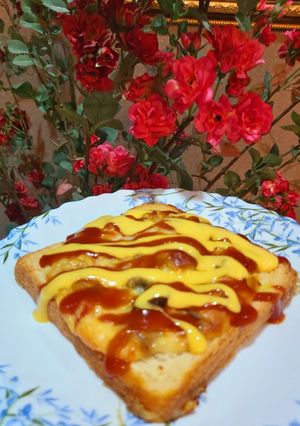 عکسی از دستور پیتزای سریع و تنبلانه😁