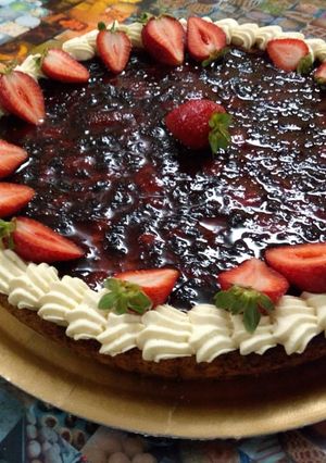 Una foto de Tarta Cheesecake con frutas