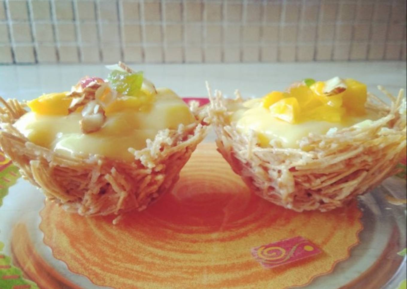 Sevai basket with mango Rabri