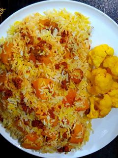 عکسی از دستور پلو کدو حلوایی