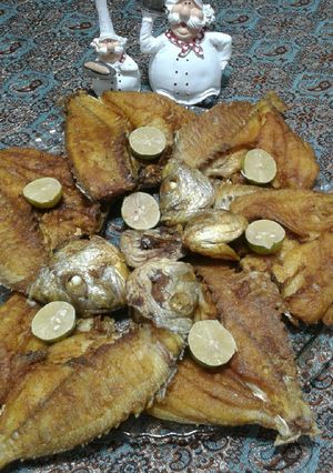 عکسی از دستور ماهی سرخ کرده