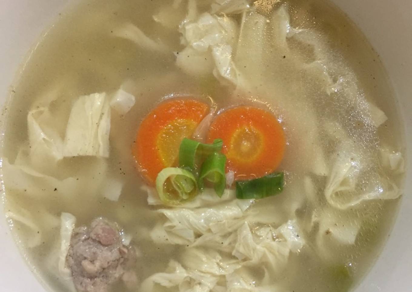 Sup Kuah Kulit Tahu (non halal)