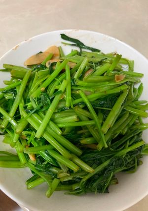 炒空心菜 的食譜成品照片