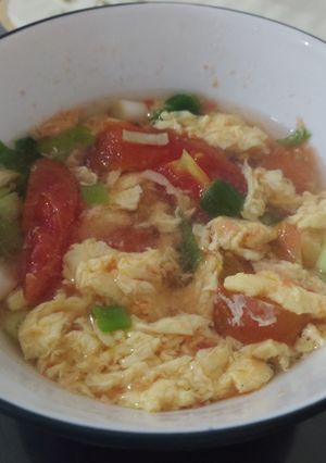 Foto resep Tan Hua Tang (sup tomat telur)
