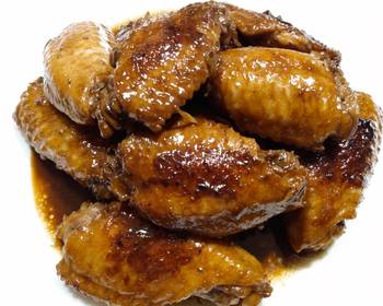 Without Fail Prepare Recipe Sticky braised wings Delicious Perfect