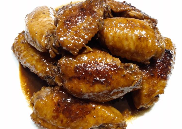 Easiest Way to Prepare Super Quick Homemade Sticky braised wings