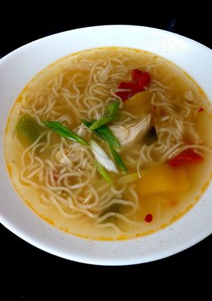 A picture of My Quick Chicken Chilli Noodle Soup 😘.