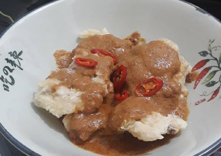 Resep Cireng crispy sambal kacang Anti Gagal