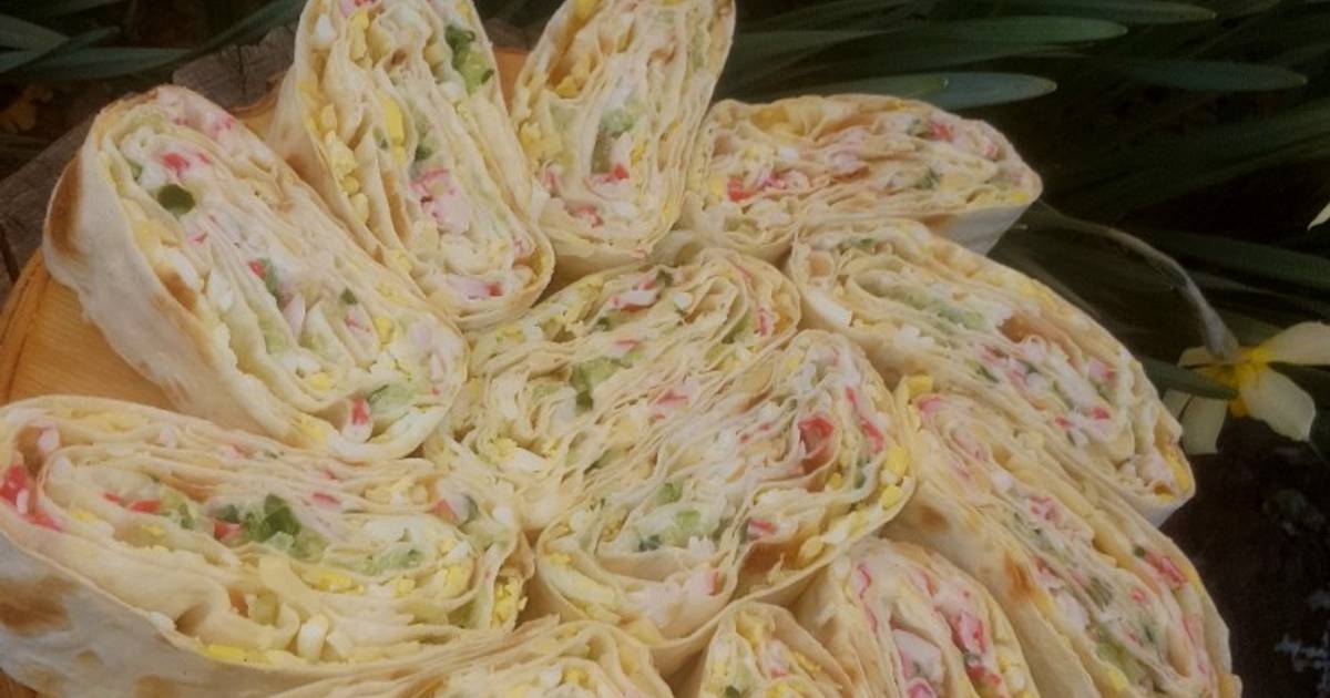 Лаваш С Крабовыми Палочками Фото Рецепт