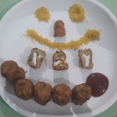Paneer Rice fritters A picture of Paneer Rice fritters.