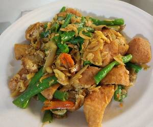 Cara Memasak Cepat Tumis kacang panjang tahu rebon Gurih Mantul