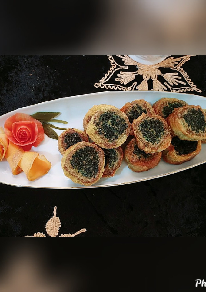 عکسی از دستور کوکو سبزی با نون باگت